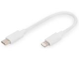 Описание и цена на Digitus USB-C to Lightning cable 0.15m DB-600109-001-W