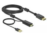Описание и цена на DeLock HDMI to DisplayPort 1.2 Cable 3m 85965