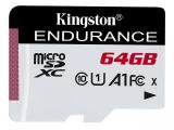 Описание и цена на Memory Card Kingston 64GB High Endurance microSD Card UHS-I U1 Class 10