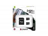 Описание и цена на Memory Card Kingston 64GB Canvas Select Plus Multi pack 2 x microSDXC C10 UHS-I SDCS2/64GB-2P1A