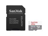 Описание и цена на Memory Card SanDisk 64GB Ultra Light microSDXC UHS-I Class 10 + SD Adapter 