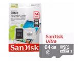 Описание и цена на Memory Card SanDisk 64GB Ultra microSDHC UHS-I Class 10 + Adapter