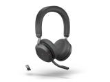 Описание и цена на безжични Jabra EVOLVE2 75 слушалки, MS, ANC, Bluetooth, Link380, USB-A 