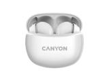 Описание и цена на безжични (in-ear) Canyon Headset TWS-5 White (CNS-TWS5W) 