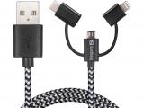 Описание и цена на зарядни устройства Sandberg 3in1 Lightning+MicroUSB+USB-C 1m 441-01