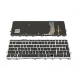 Описание и цена на резервни части Hewlett Packard Клавиатура за лаптоп HP Envy 15-j Series Черна със Сребриста Рамка с Подсветка / Silver Frame Black With Backlit