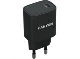 Описание и цена на зарядни устройства Canyon H-20-02 PD 20W USB-C Black (CNE-CHA20B02)