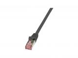 LogiLink PrimeLine Patch cord, S/FTP, 6, black, 2m - кабели и букси