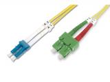Описание и цена на оптичен кабел Digitus Fiber Optic Singlemode Patchcable SC ( APC ) to LC ( PC ) 2m yellow