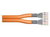 Описание и цена на лан кабел Digitus CAT 7 S/FTP Professional bulk cable - 100 m - orange
