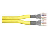 Описание и цена на лан кабел Digitus Cat 7a S/FTP installation cable, duplex, 500 m, yellow