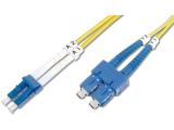 Описание и цена на оптичен кабел Digitus Fiber Optic Singlemode Patch Cord 5m, LC / SC 