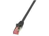 Описание и цена на лан кабел LogiLink SFTP Cat 6 Patch cord 10m, Black