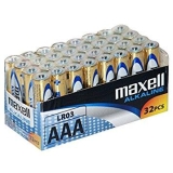 Описание и цена на Батерии и зарядни Maxell Алкални батерии LR03 1.5V AAA 32 бр. pack 