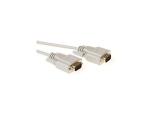  кабели: ACT Cable 1m Serial 1:1 connection cable 9 pin RS232 male - 9 pin RS232 female, White, Bulk
