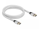Описание и цена на DeLock Ultra High Speed HDMI Cable 48 Gbps 8K 60 Hz silver 2m certified