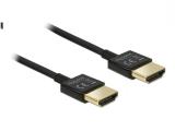 Описание и цена на DeLock Cable High Speed HDMI with Ethernet 3D 4K 0.5 m Slim High Quality