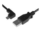  кабели: StarTech Angled USB-A to Micro USB-B Cable 1m, USBAUB2MLA