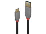 Описание и цена на Lindy USB 3.2 Type A to C Cable 1.5m, 10Gbps, Anthra Line