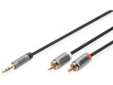 Описание и цена на Digitus 3.5 mm jack to RCA Audio adapter cable 1.8m