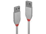 Описание и цена на Lindy USB 2.0 Type A Extension Cable 5m, Anthra Line, Grey