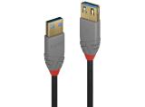 Описание и цена на Lindy USB 3.2 Type A Extension Cable 1m, 5Gbps, Anthra Line