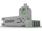 Описание и цена на Lindy USB-A Port Blocker Key - Pack of 4 Blockers, Green