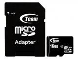 Team Group MicroSDHC UHS Class 10 + Adapter 16GB Memory Card microSDHC Цена и описание.