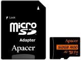 Промоция на Флашка ( флаш памет ) 64GB Apacer microSDXC UHS-I U3 V30 A2 AP64GMCSX10U8-R