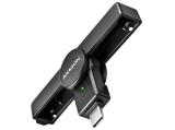 Нов модел кард рийдър Axagon Foldable USB-C Smart/ID card reader CRE-SMPC New