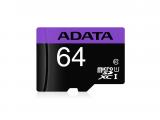 Флашка ( флаш памет ) ADATA Premier microSDHC/SDXC UHS-I U1 Class 10 + Adapter