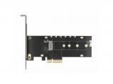 DeLock PCI Express x4 Card to 1 x internal NVMe M.2 Key M with heat sink and RGB LED illumination - Low Profile Form Factor аксесоари преходник/адаптер за монтаж снимка №4