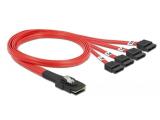 Описание и цена на кабел  DeLock Mini SAS SFF-8087 to 4x SATA Cable 0.5m