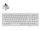 Цена за Keychron K4 Pro White Hot-Swappable Full-Size K Pro Brown Switch White LED - Bluetooth or USB