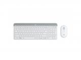Цена за Logitech Slim Wireless Keyboard and Mouse Combo MK470 White - USB