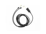 Tellur свързващ кабел - QD към 2х3.5мм, 2.2м за слушалки аксесоари QD / jack Цена и описание.