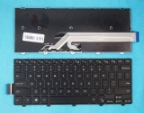 резервни части: Dell Клавиатура за лаптоп Dell Inspiron 14-3000 Series 5447 5442 5445 7447 Черна с Черна Рамка / Black Frame Black