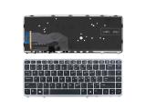 Описание и цена на резервни части HP Клавиатура за лаптоп HP EliteBook 840 G1 850 G1 Gray Frame Black Backlit / Черна със Сива Рамка с Подсветка