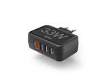 зарядни устройства HAMA 4 Ports Quick Charger, Qualcomm 3.0, 4 x USB-A, 33 W зарядни устройства 0 wall charger Цена и описание.