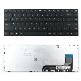 Описание и цена на резервни части Lenovo Клавиатура за лаптоп Lenovo IdeaPad 100-14 Черна с черна рамка US/UK