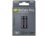 GP BATTERIES  Акумулаторна Батерия R03 AAA 850mAh NiMH RECYKO+ PRO до 1500 цикъла 2 бр. в опаковка 1.2V 850mAh  Батерии и зарядни Цена и описание.