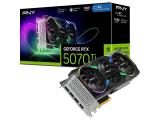 Описание и цена на видео PNY RTX 5070Ti 16GB Verto ARGB OC GDDR7 3Fan nVidia