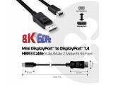 Club 3D MiniDisplayPort to DisplayPort 1.4 HBR3 Cable M/M 2m/6.56feet снимка №2