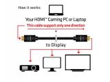 Club 3D HDMI 2.0 4K60Hz RedMere cable 10m/32.81ft снимка №5