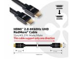 Club 3D HDMI 2.0 4K60Hz RedMere cable 15m/49.21ft снимка №4