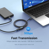 Vention Vention Кабел USB 3.0  Extension AM / AF - 1.0M Black - CBHBF CBHBF NEW снимка №4