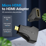 Vention Vention Адаптер Adapter Micro HDMI M / HDMI F Black - AITB0 AITB0 NEW снимка №2