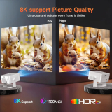 MagCubic MagCubic преносим мултимедиен проектор Portable Multimedia Projector HY450MAX - 8K, Android 14, Wi-Fi 6, Bluetooth 5.4 MAGCUBIC-HY450MAX NEW снимка №6