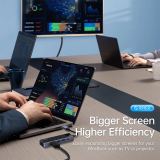 Orico Orico докинг станция Docking Station Type-C - DM-10P-BK-BP - HDMI, USB-C, USB-A x 4, PD100W x 1, LAN (1Gbps), SD/TF DM-10P-BK-BP NEW снимка №5