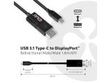 Club 3D USB Type C Cable to DP 1.4 8K60Hz M/M 1.8m снимка №4